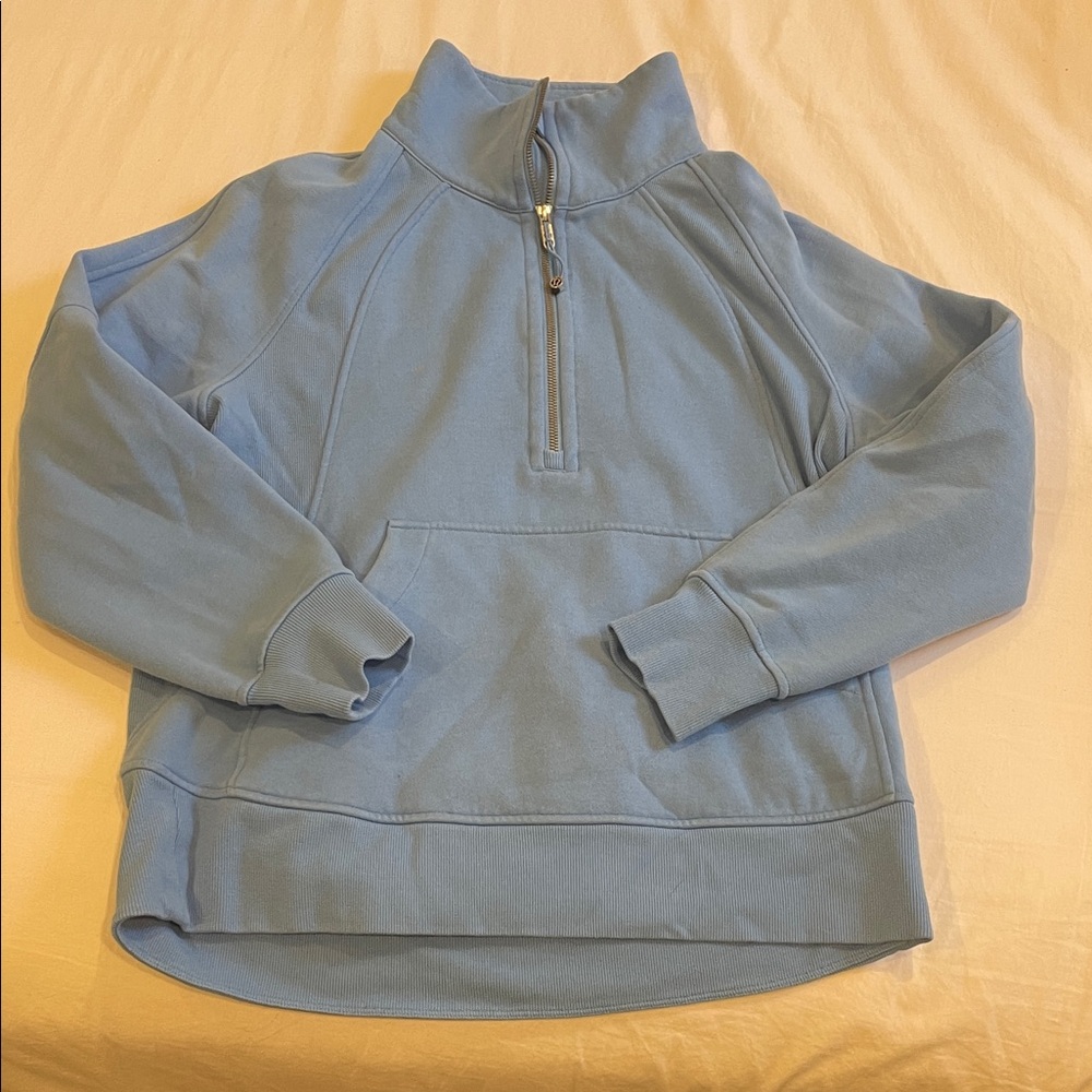 Blue Lululemon Scuba Oversized Half-Zip